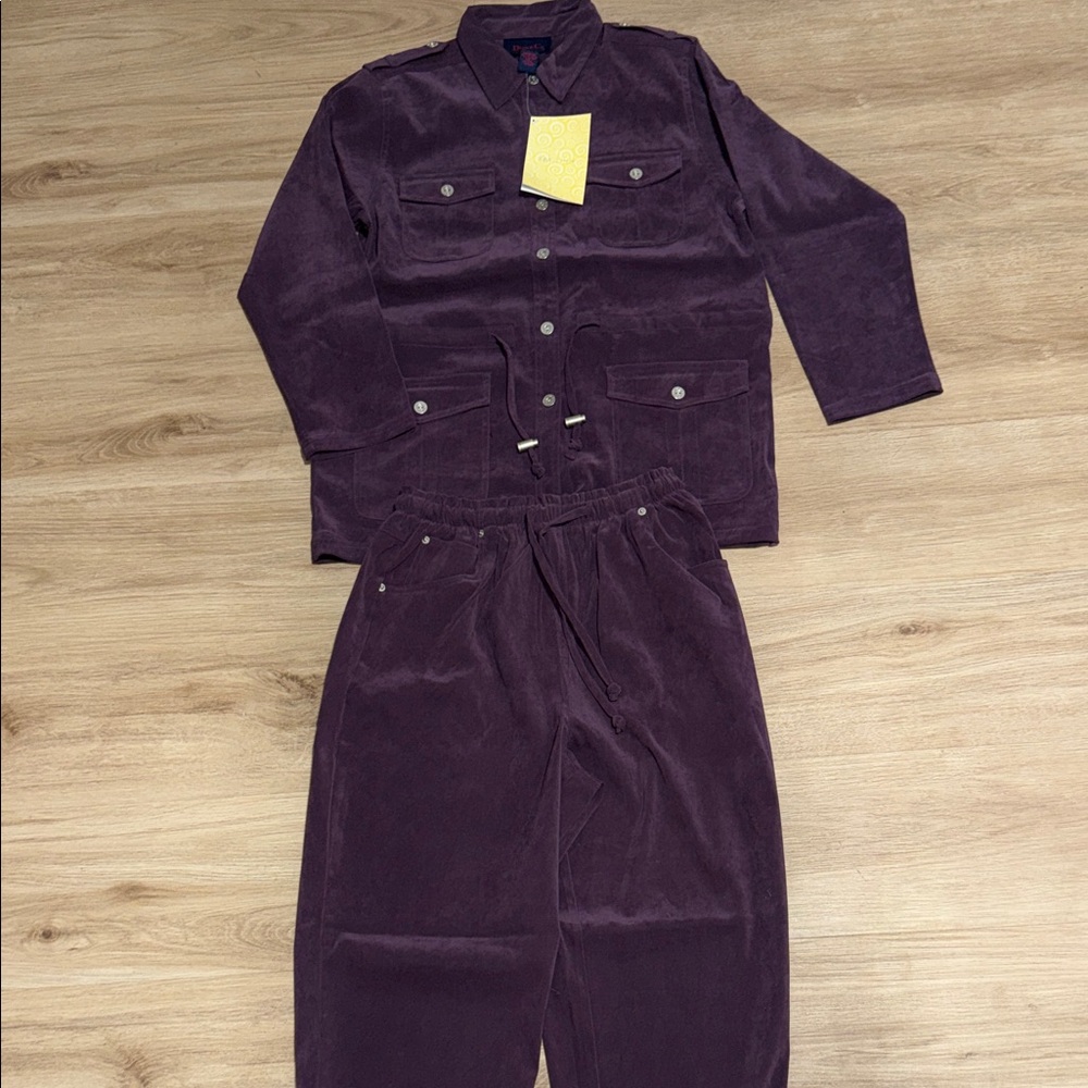 Vintage Denim & Co Women's Purple two piece set